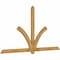 Ekena Millwork Redmond Rough Sawn Timber Gable Bracket, Western Red Cedar, 96"W x 52"H x 2"D x 4"F, 13/12 Pitch GBW096X52X0204RED00RWR - alternate 3